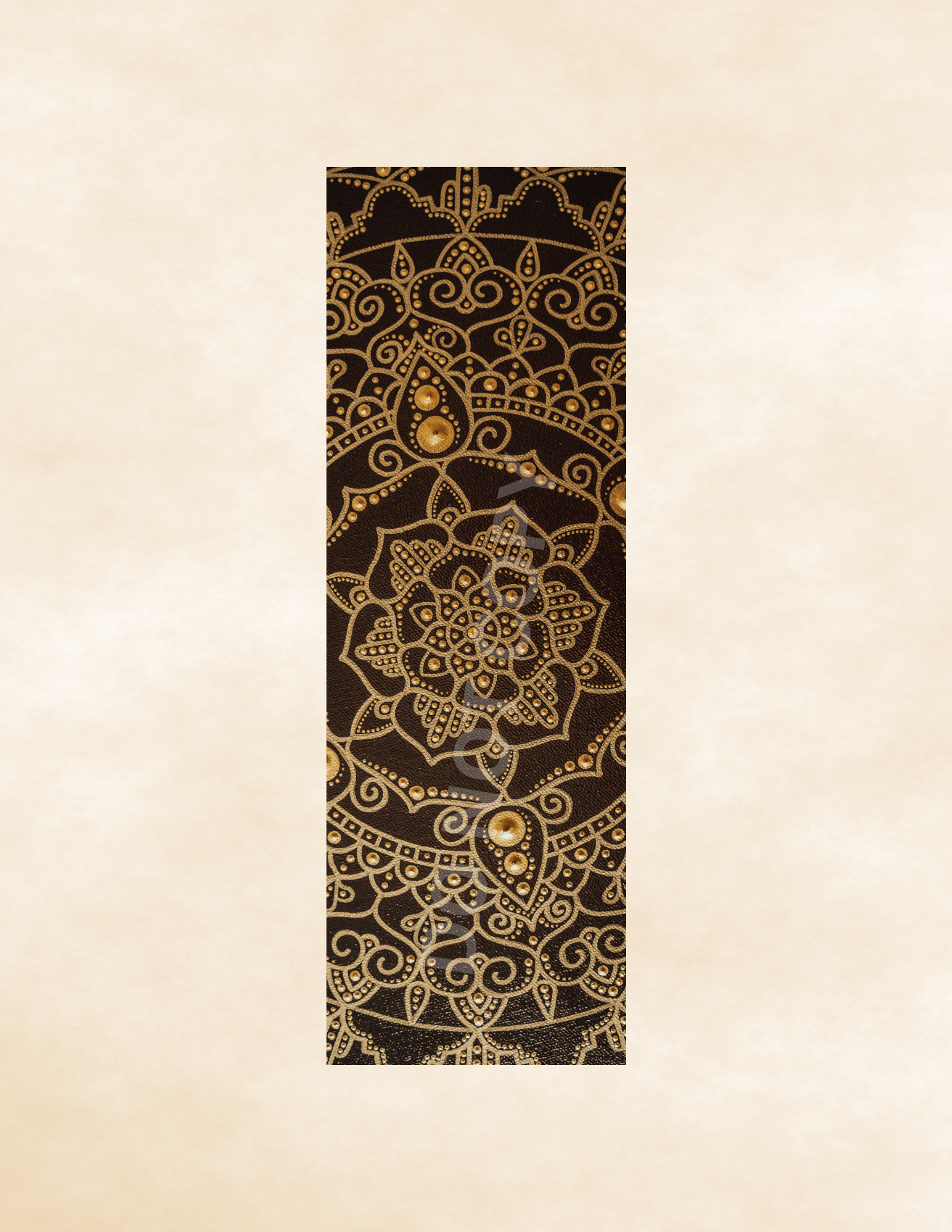 Brown Mandala Bookmark