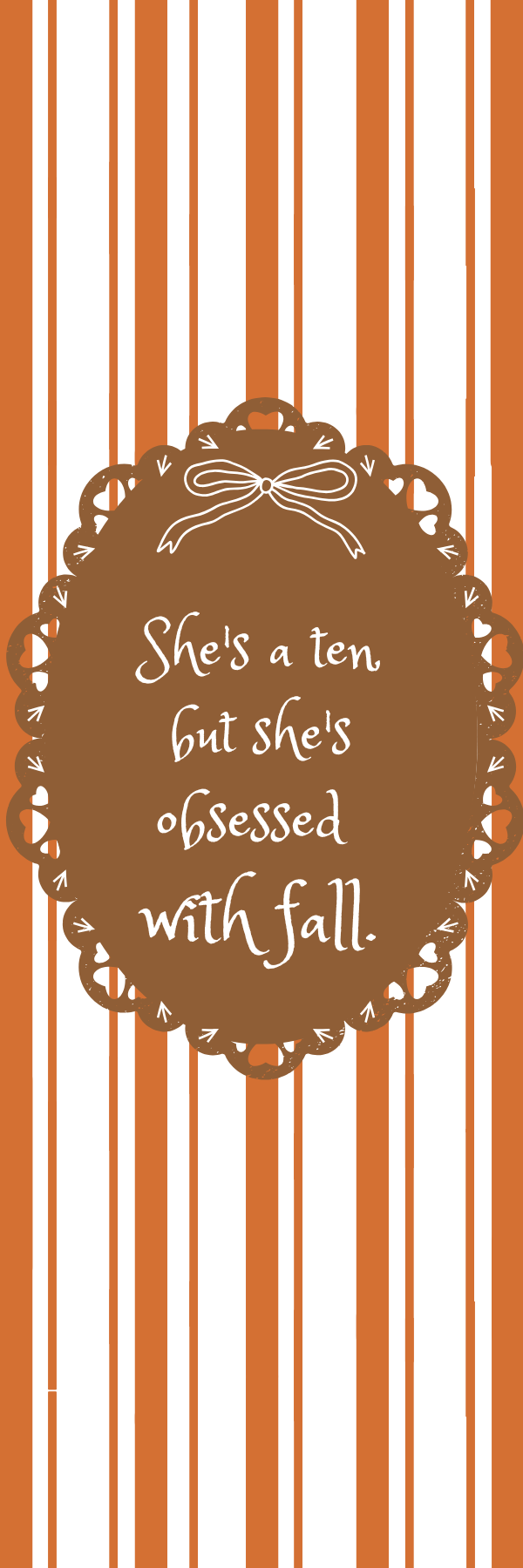 Fall Book Mark
