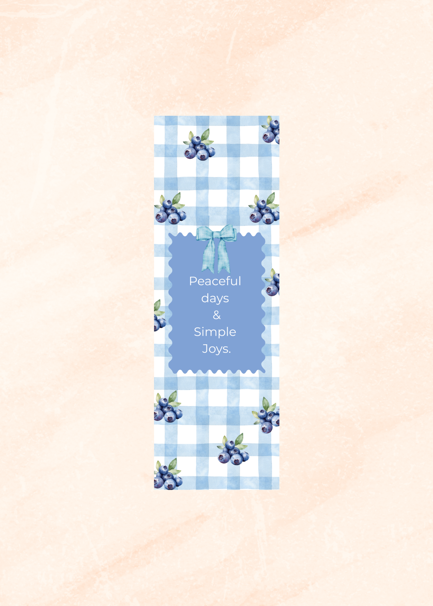 Blueberry Farm- Bookmark