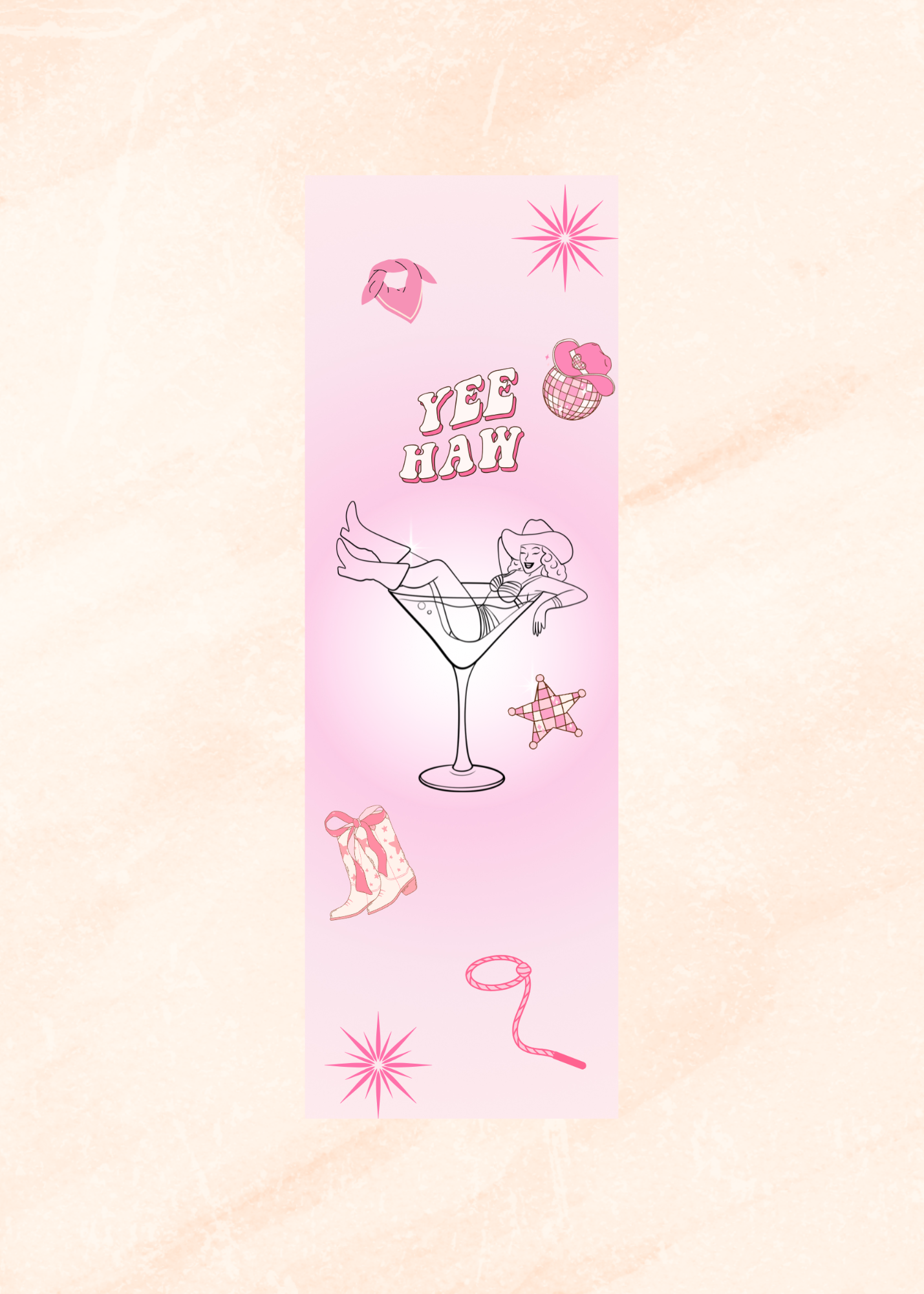 Yeehaw Cowgirl Bookmark