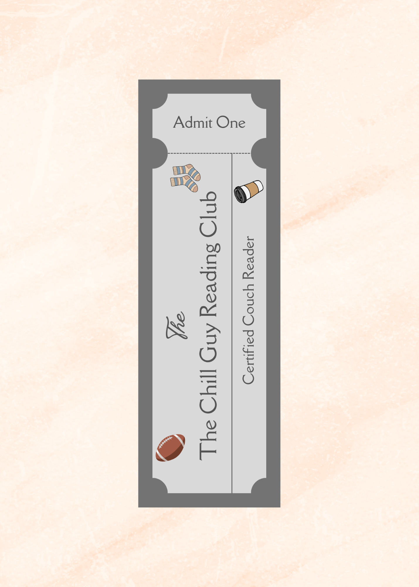 The Chill Guy Reading Club - Bookmark